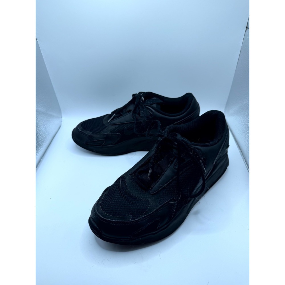 Nike Air Max Bolt GS CW1626-001 Kids 6 Sneaker Triple Black Mesh Running Shoes